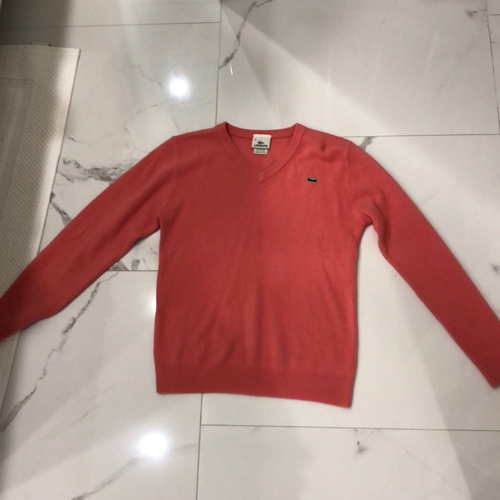 Lacoste salmon sweater